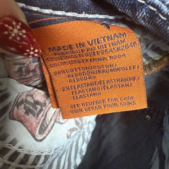 Rock Revival Fenna Bootcut Jeans Women Size 27 Rhinestone Embellished Blue Denim - Picture 10 of 11